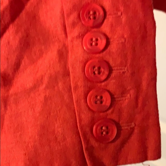 Red/orange cropped blazer - Picture 3 of 3